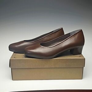 SAS NIB Regina Brown Italian Leather Pumps Women's Dress Work Shoes Sz 9M